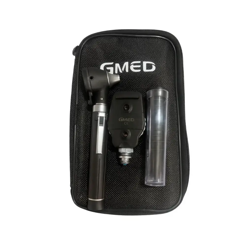 ESTUCHE GMED-204N LUZ LED NEGRO UN MANGO FIBRA OPTICA