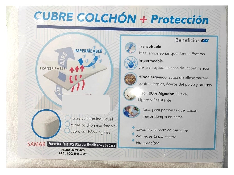 [006013] CUBRE COLCHÓN MATRIMONIAL 30002 DE CAJON 30002