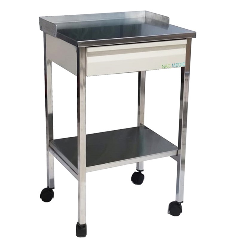 [010117] MESA PASTEUR CAJON ESMALTADO