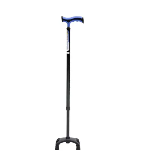 [012119] BASTON 4 APOYOS R219031-30 ALEMAN AZUL-VERDE BASE PLASTICA
