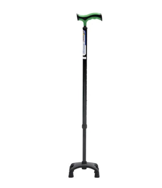 BASTON REACTIV 4 APOYOS R219031 VERDE MANGO ALEMAN BASE RESINA