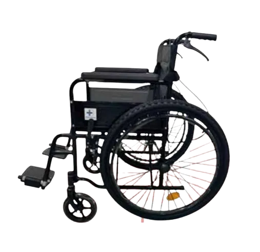 [012473] SILLA DE RUEDAS BLACK CME-801A TT 20" NEUMÁTICA CON DESCANSAPIES