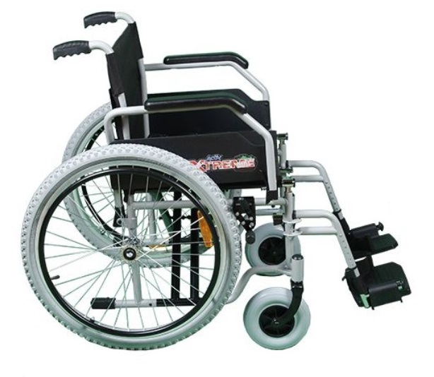 [012610] SILLA DE RUEDAS XTREME 18" R218020To-TN CON DESCANSAPIES AZUL TORMENTA FLIP UP