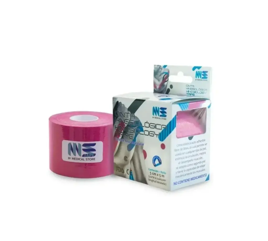 CINTA KINESIOLOGICA ROSA 5M