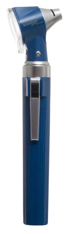 OTOSCOPIO HONSUN ILUMINACIÓN LED 2.5V AZUL C2V1