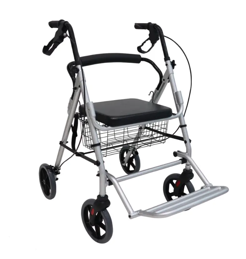[012019] ANDADERA ROLLATOR HANDY AN10G DESCASA PIES Y CANASTA DE ALUMINIO
