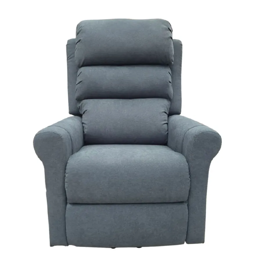 REPOSET RECLINABLE TELA AZUL CON SIST. DE MASAJE/CALOR KH100107
