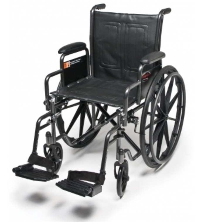 SILLA DE RUEDAS ADVANTAGE T-2 3H020110 18 BZO FIJO ELEVAPIES DESMONTA