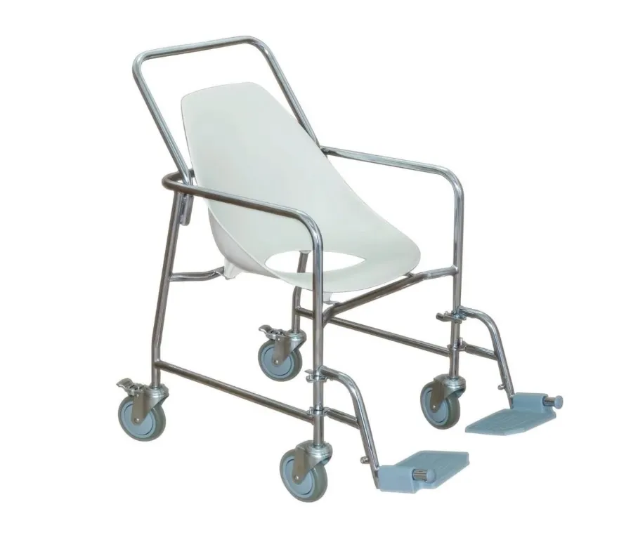 [012542] SILLA DUCHA LUMEX CONCHA MC000481 CON DESCANSAPIES