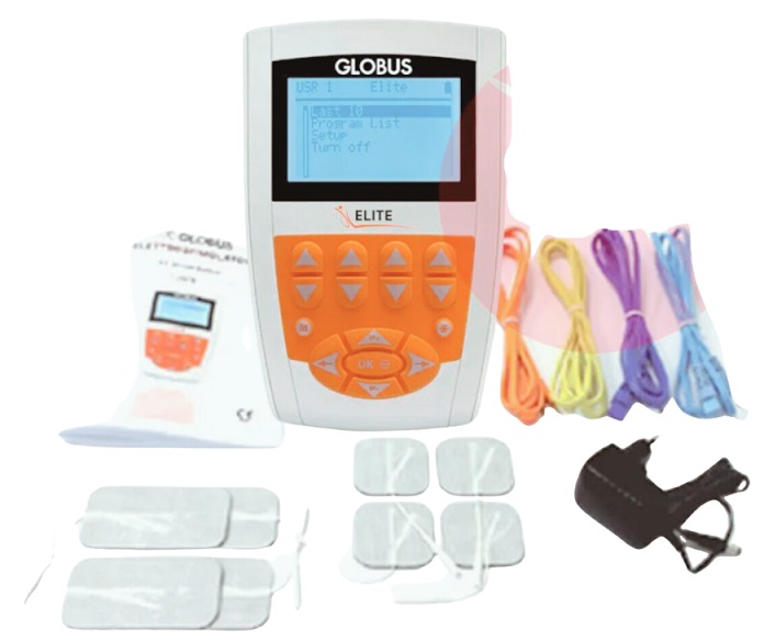 TENS ELECTROESTIMULADOR GLOBUS ELITE GBS-GE 4 CANALES