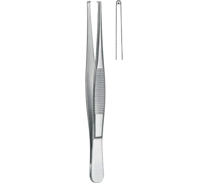 PINZA DISECCION CON DIENTES 25 CM HP 4-14-4