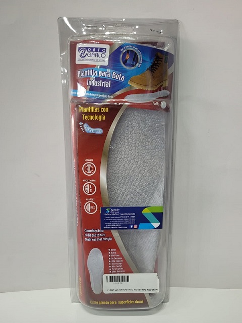 PLANTILLA ORTOGARLO INDUSTRIAL RECORTABLE CABALLERO OT312