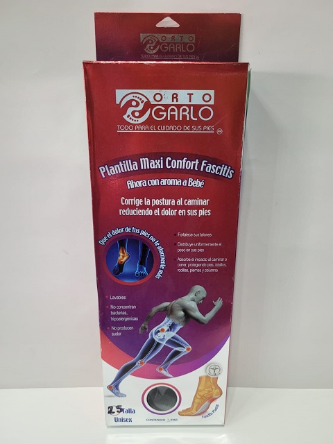 PLANTILLA ORTOGARLO MAXI CONFORT TENIS Y FASCITIS N.24 OT164