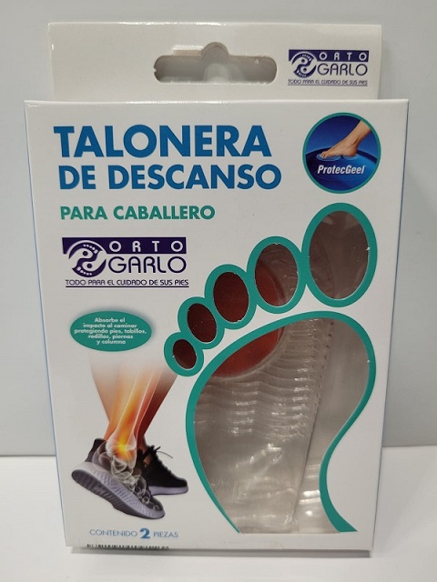 TALONERA ORTOGARLO PUNTO ROJO CABALLERO PAR