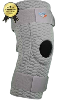 [028424] RODILLERA PREMIUM MECÁNICA CERRADA CH GRIS DE NEOPRENO