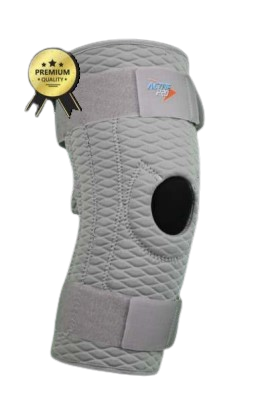 [028427] RODILLERA PREMIUM MECÁNICA CERRADA XL GRIS DE NEOPRENO