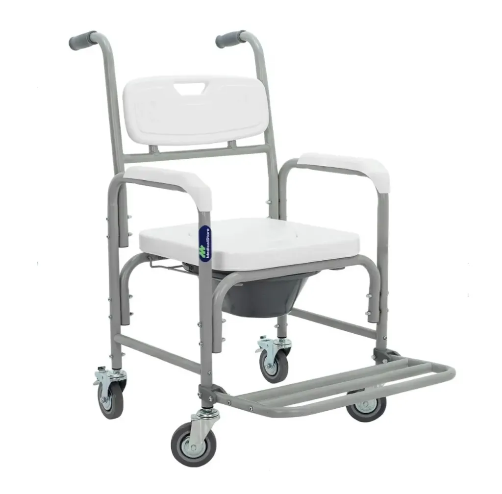 [012359] SILLA COMODO Z-OR254C64 BLANCO 4 RUEDA RESPALDO Y ASIENTO
