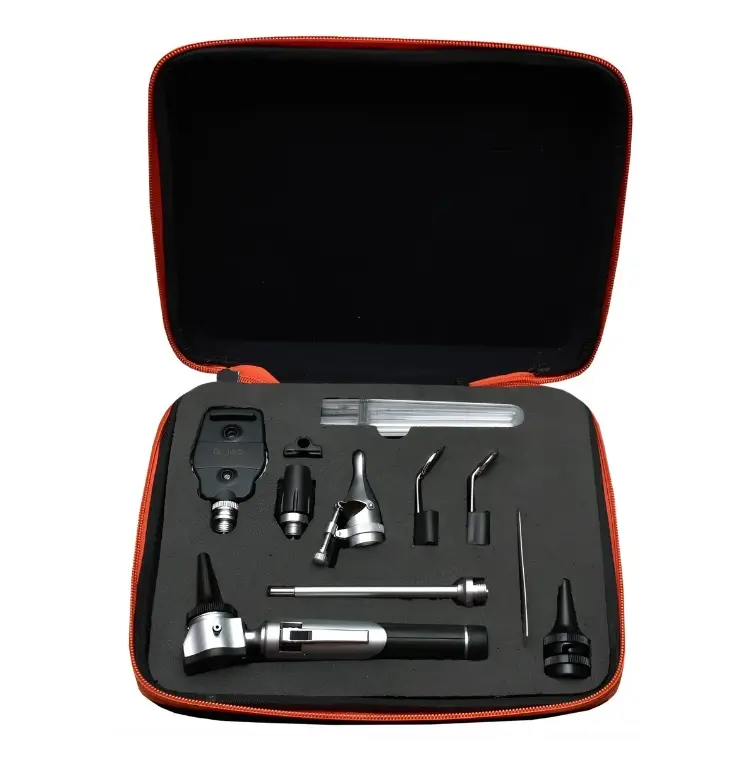 [002467] ESTUCHE GMED-408 NEGRO UN MANGO DOS CABEZALES FIBRA OPTICA COMPLETO