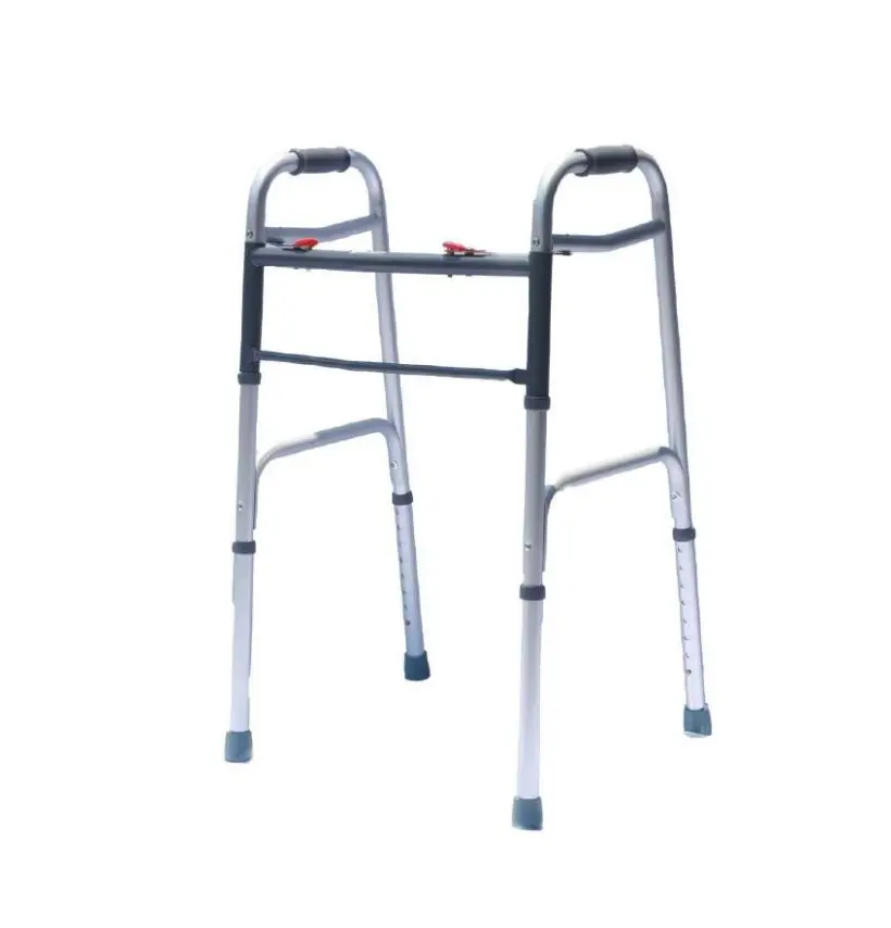 [012586] ANDADERA COMPANION M340-005 PLEGADO EN BOTON ROJO DE ALUMINIO