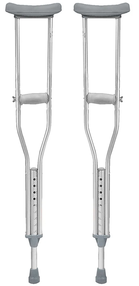[012497] MULETA DE ALUMINIO MEDICAL GDE. ALTURA AJUSTABLE  