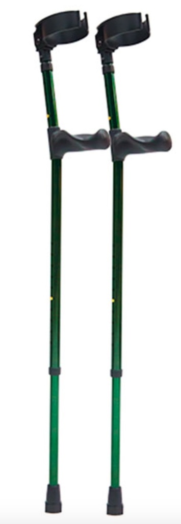 [012307] MULETA CANADIENSE R210123/24 VERDE-AZUL CON ABRAZADERA DE ALUMINIO